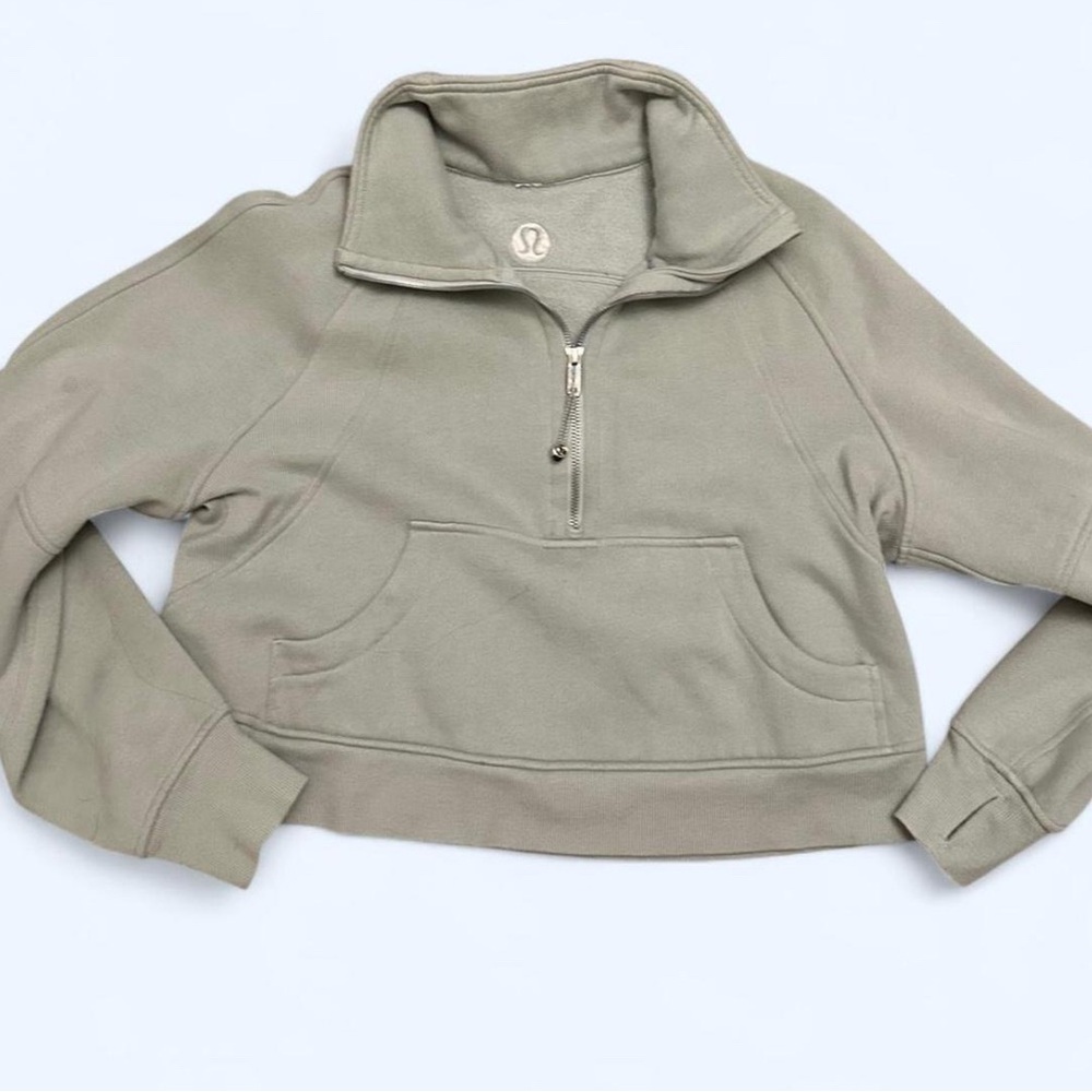 lululemon athletica Sage Green Cowl Neck Sweater